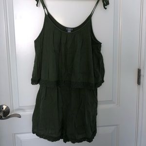 Olive Green Aerie Romper Size Medium